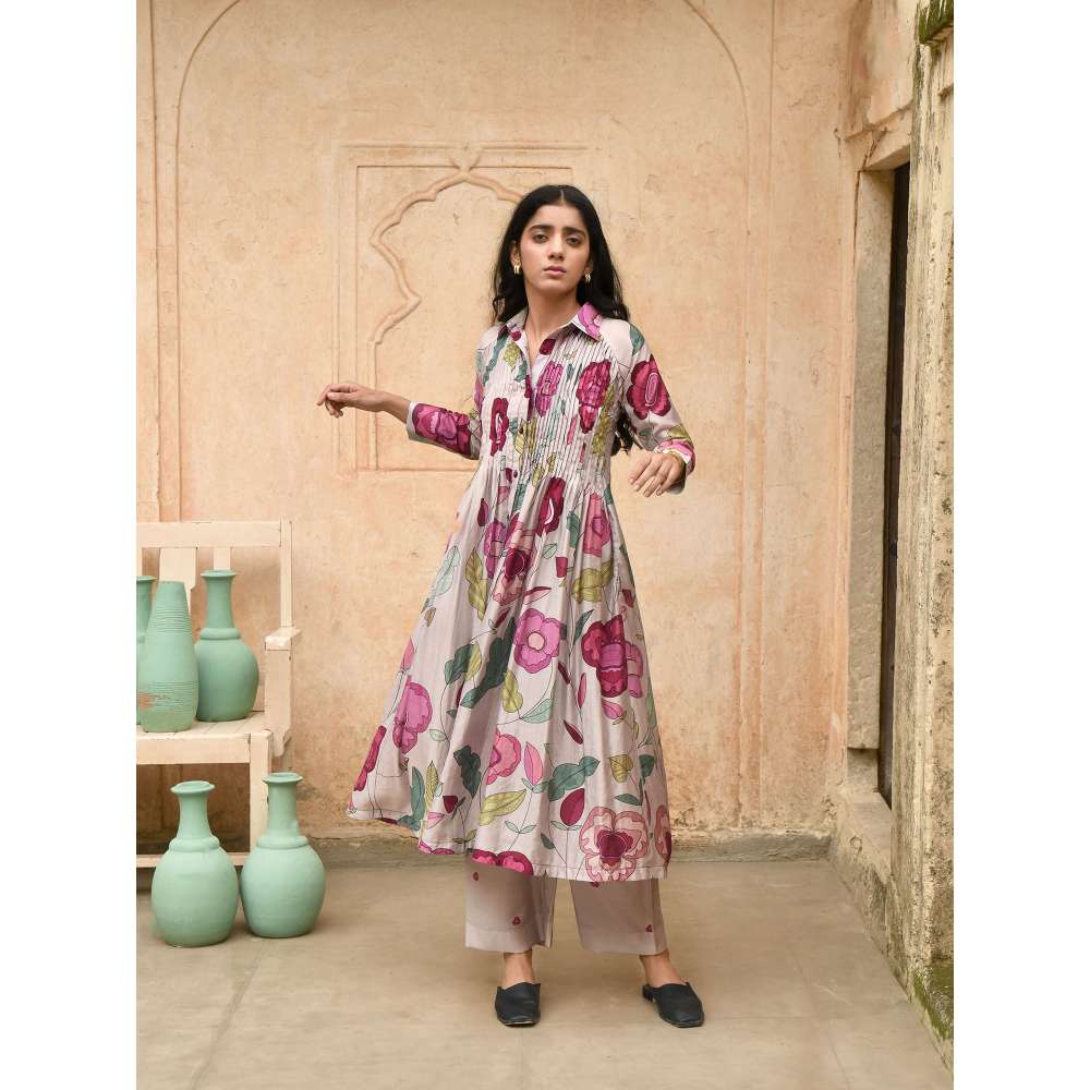 Taro India Magnolia Shirt Kurta with Pant (Set of 2)