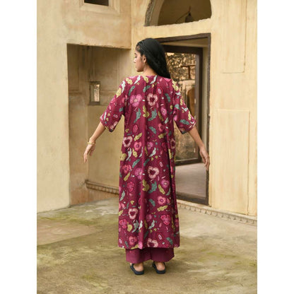 Taro India Auburn Kaftan Kurta with Pant (Set of 2)