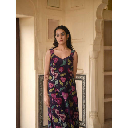 Taro India Raisin Love Kurta with Pant and Dupatta (Set of 3)