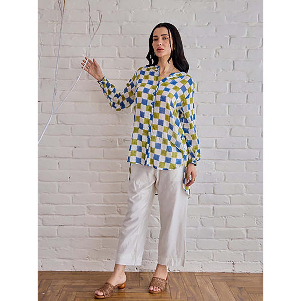 Taro India Blue Willow Multicolour Shirt