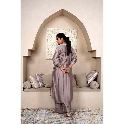 Taro India Nude Brown Kurta With Pant
