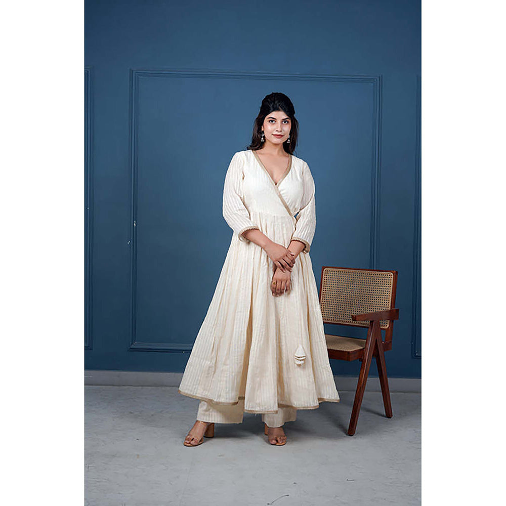 Taro India Svarn Angrakha Kurta With Pant