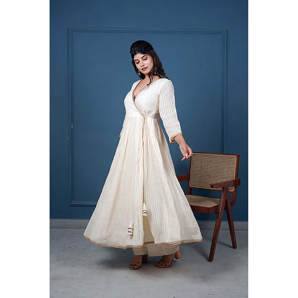 Taro India Svarn Angrakha Kurta With Pant