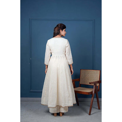 Taro India Svarn Angrakha Kurta With Pant