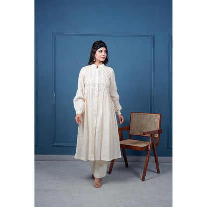 Taro India Honeycomb Kurta With Pant