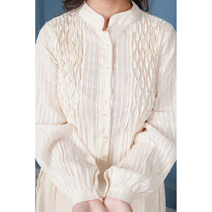 Taro India Honeycomb Kurta With Pant