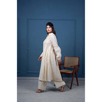 Taro India Honeycomb Kurta With Pant