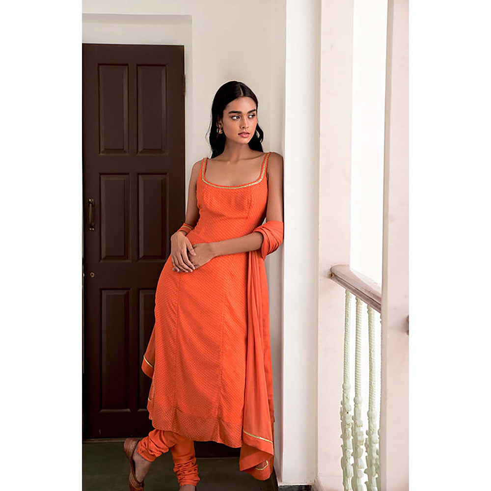 Taro India Zoya Kurta With Churidar And Dupatta