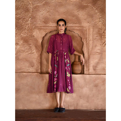 Taro India Mahogany Dress with Slip