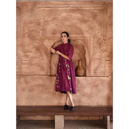 Taro India Mahogany Dress with Slip