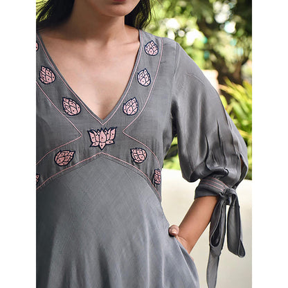 Taro India Smoked Grey Dress
