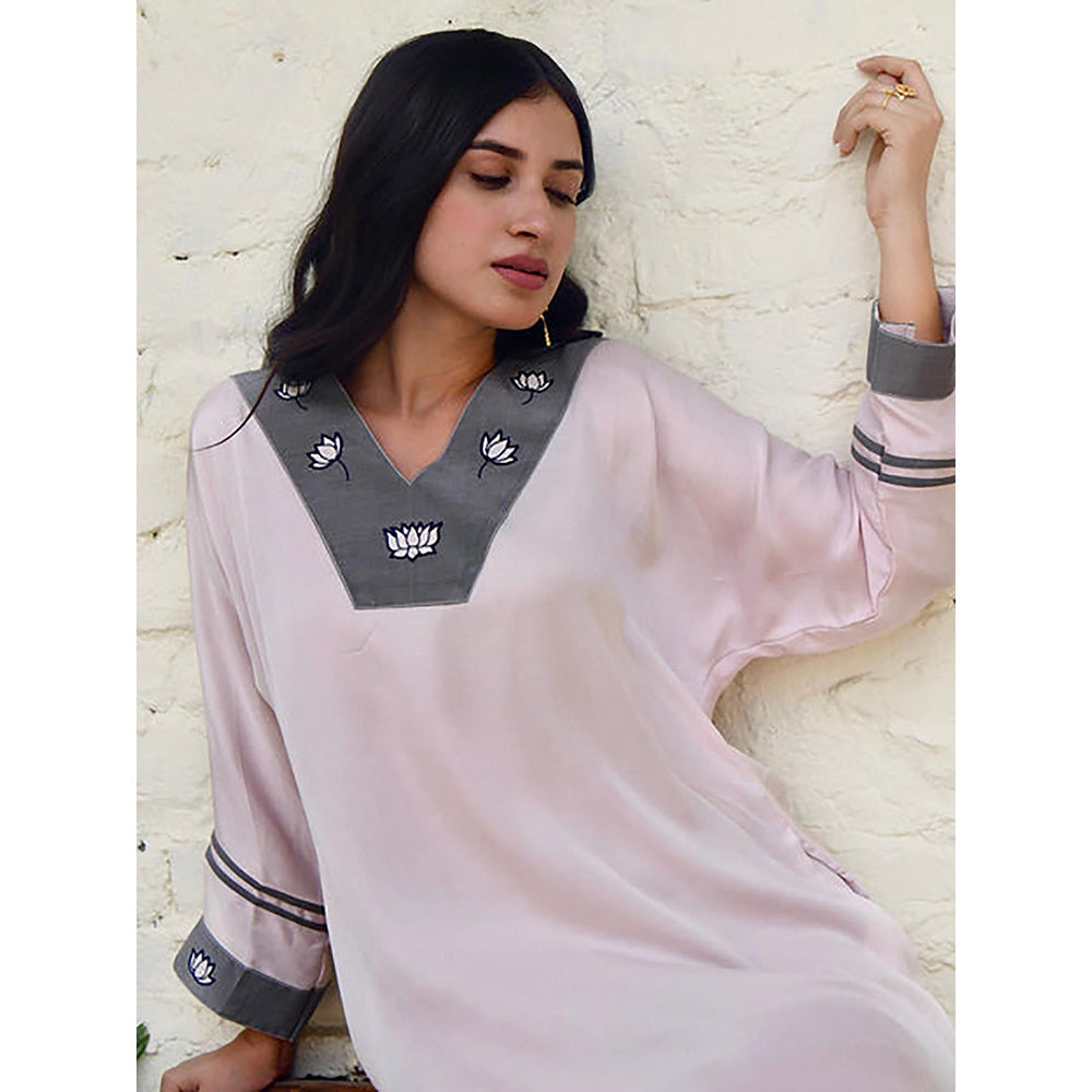 Taro India Rose and Slate Kaftan Dress