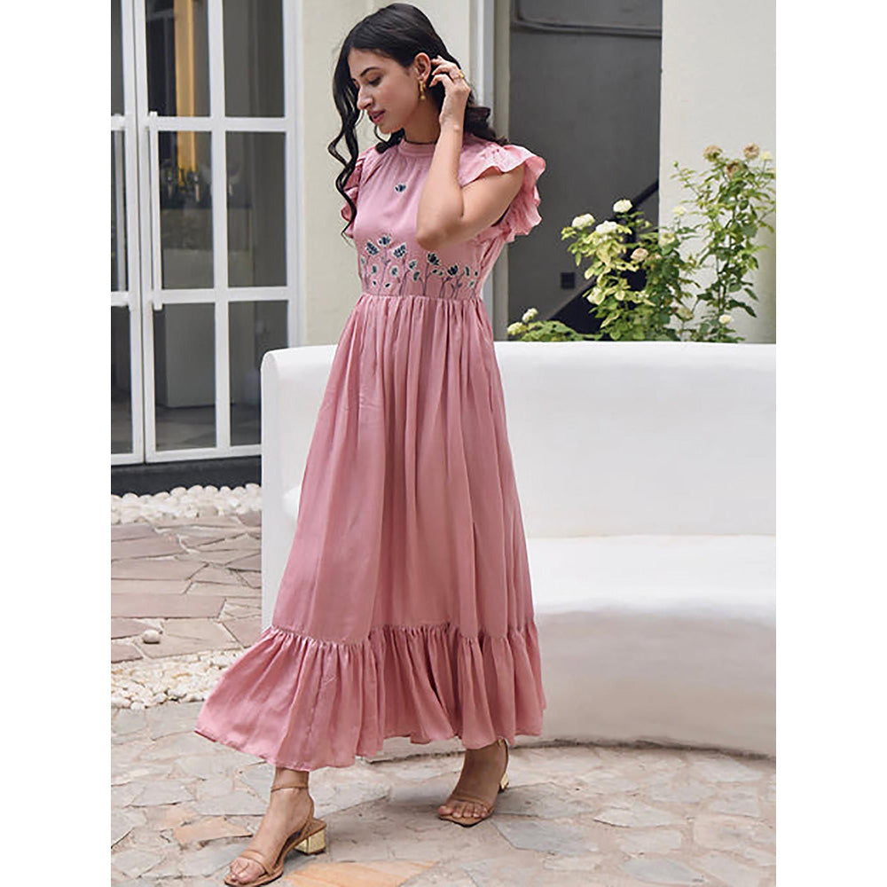 Taro India Coral Pink Dress