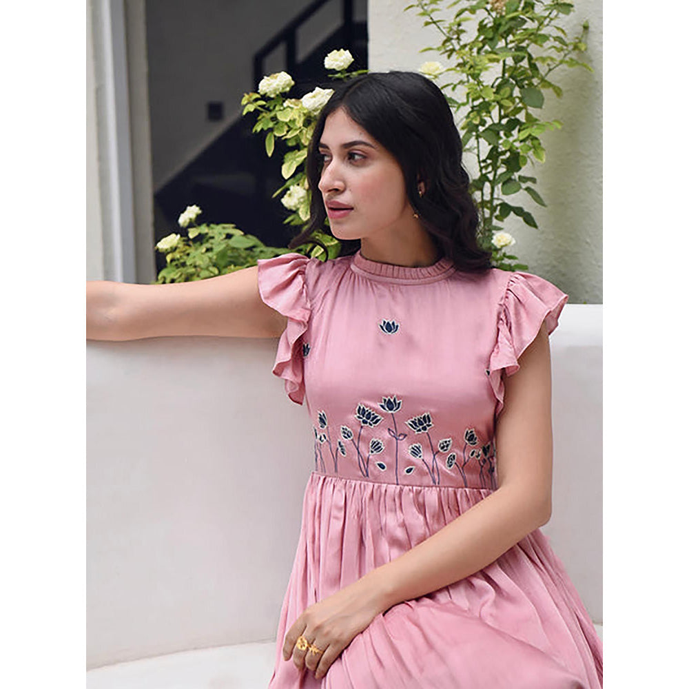 Taro India Coral Pink Dress