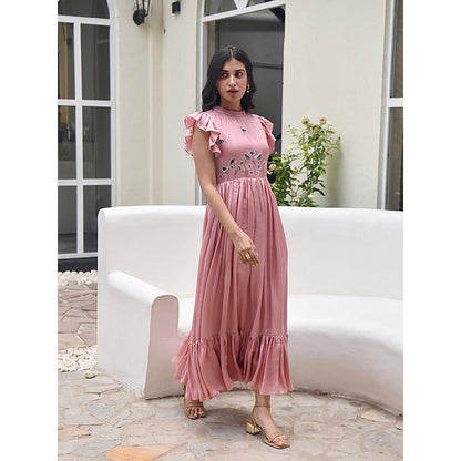 Taro India Coral Pink Dress