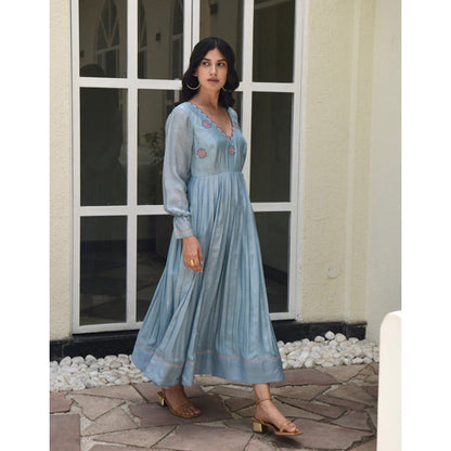 Taro India Carolina Blue Dress