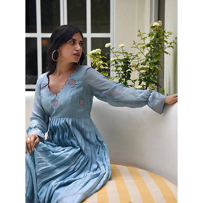 Taro India Carolina Blue Dress