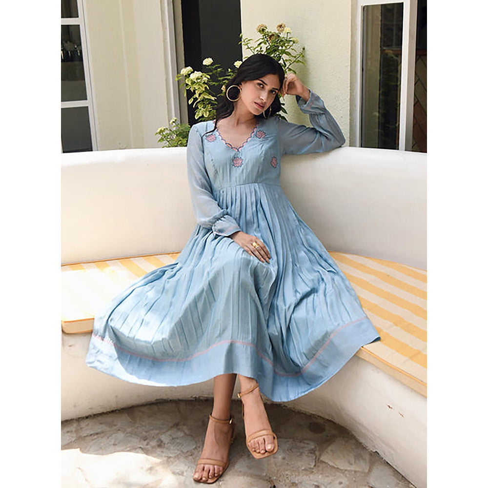 Taro India Carolina Blue Dress