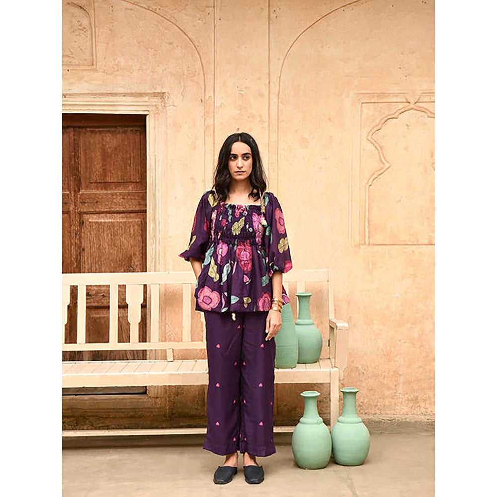 Taro India Iris Flower Pant