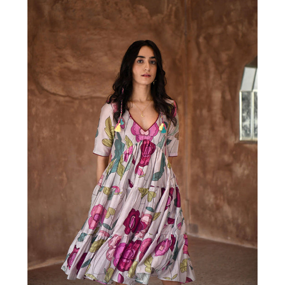 Taro India Anchor Gray Dress