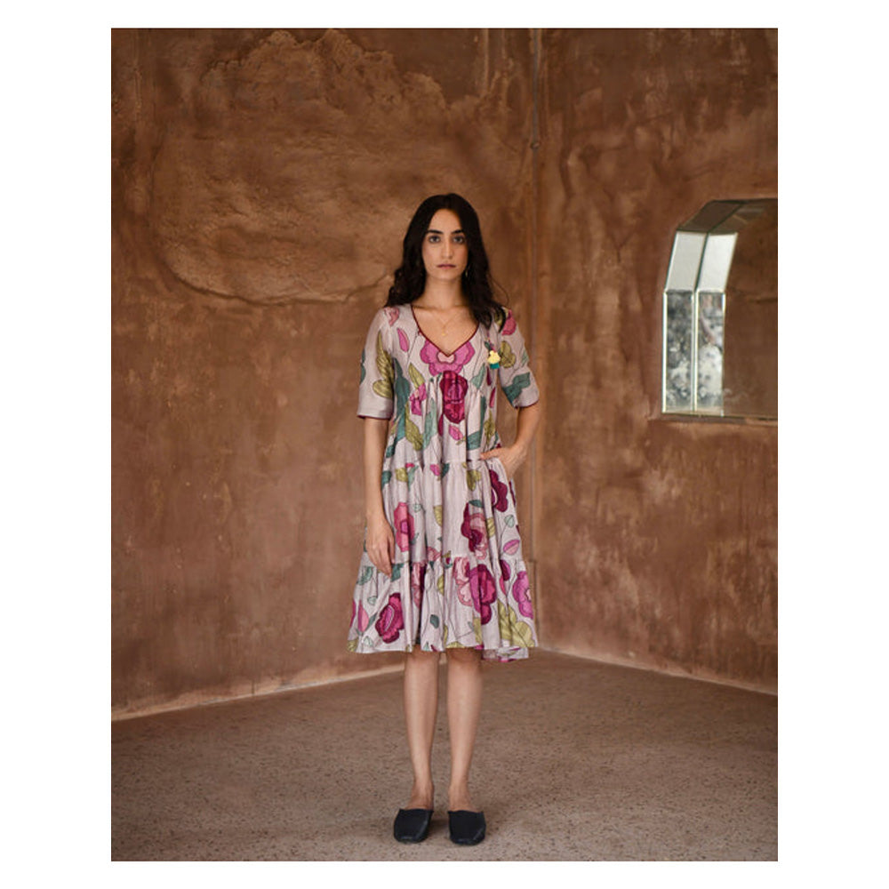 Taro India Anchor Gray Dress