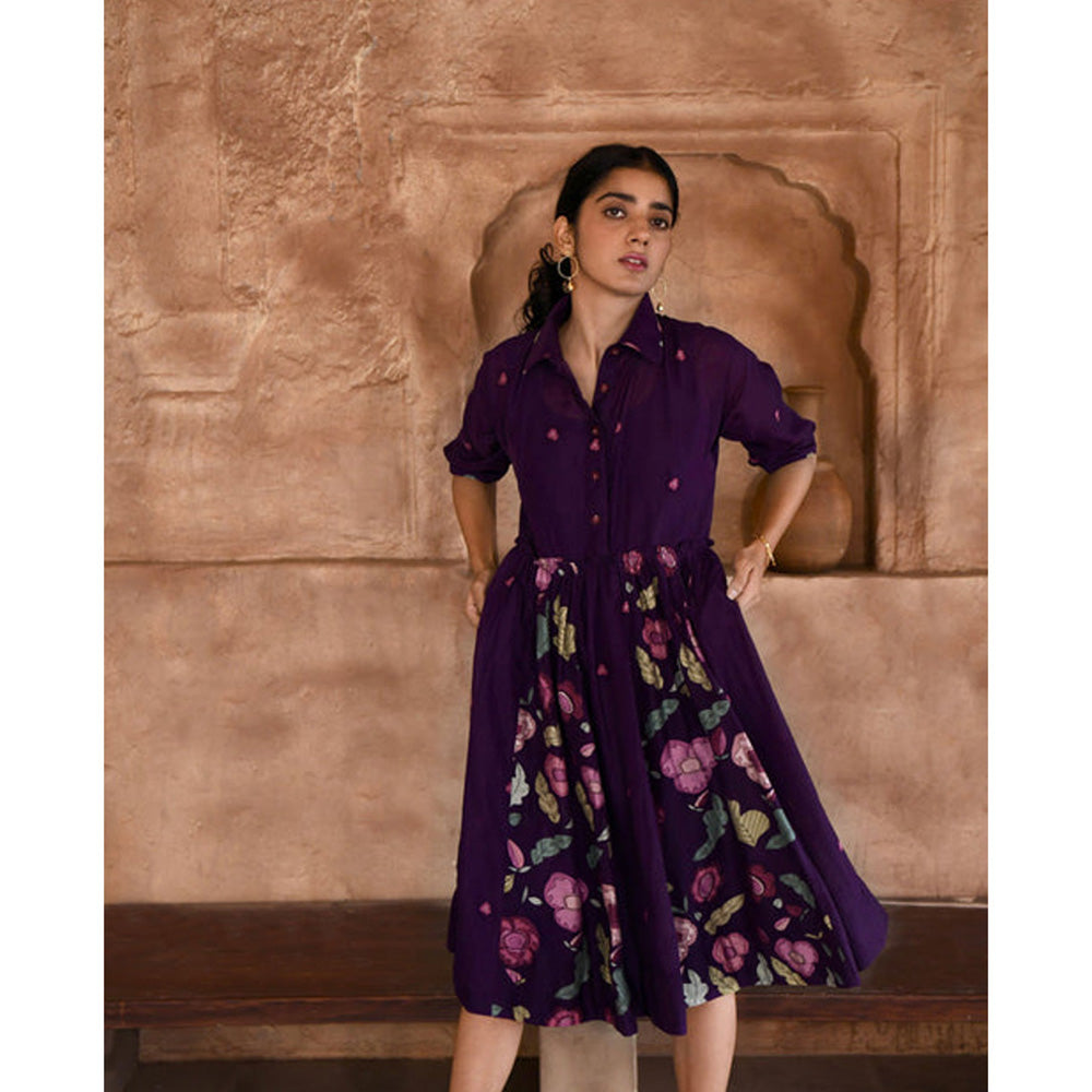 Taro India Mulberry Dress With Slip