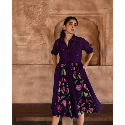 Taro India Mulberry Dress With Slip