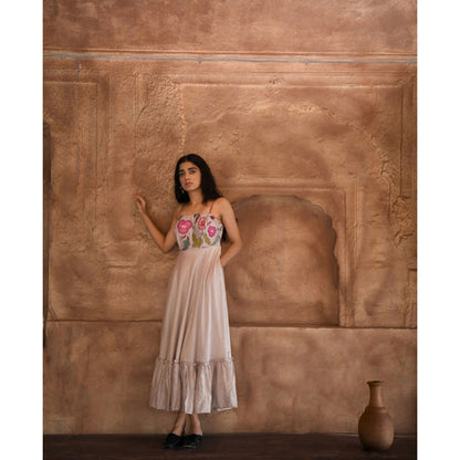 Taro India Floral Pearl Dress