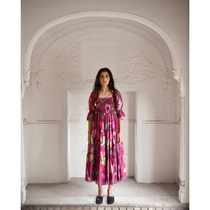 Taro India Ruby Berry Dress