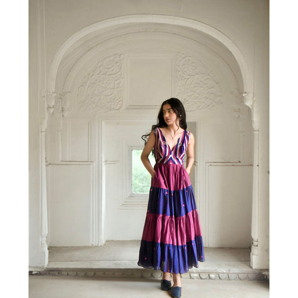 Taro India Bloomy Merlot Dress