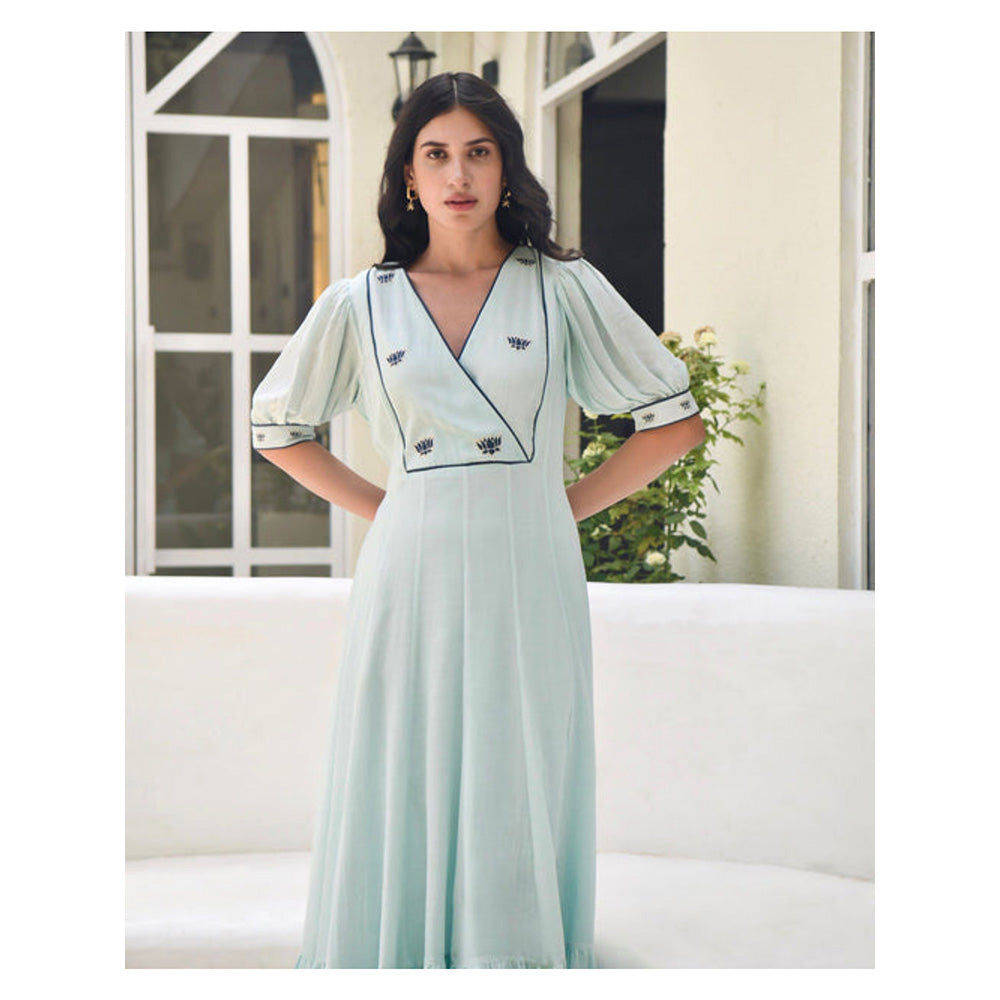 Taro India Tiffany Blue Maxi Dress