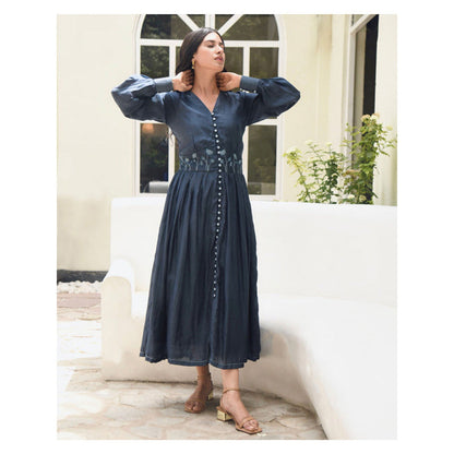 Taro India Midnight Bloom Dress