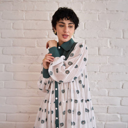 Taro India Forest Meadow Knee Length Dress