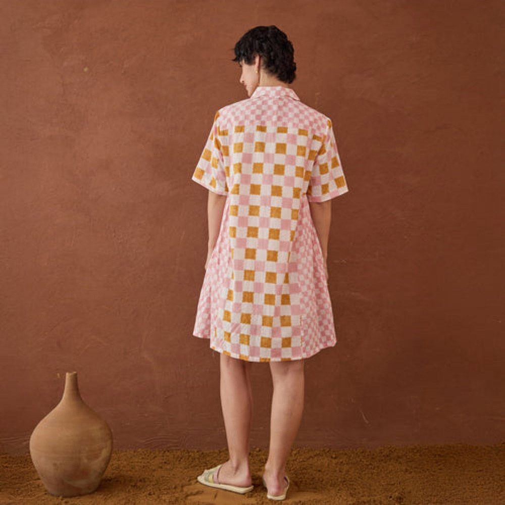 Taro India Bubble-gum Mini Dress