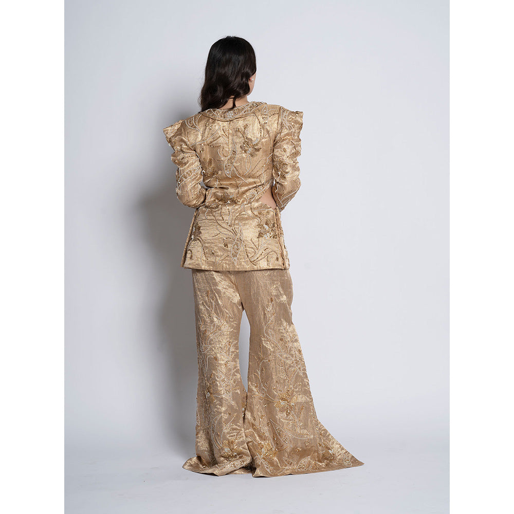 TATWAMM Golden Pant with Jacket (Set of 2)