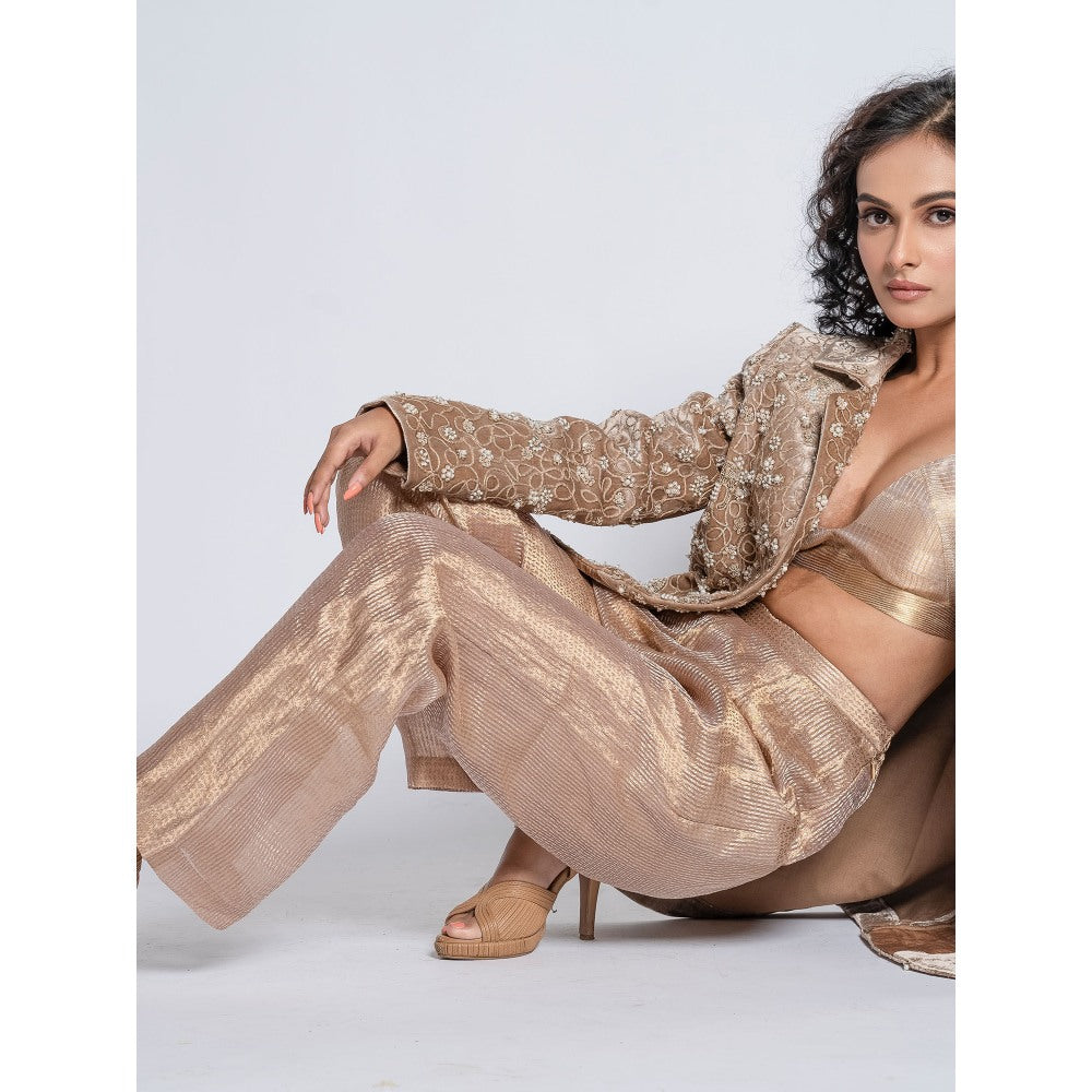 TATWAMM Brown Co-Ord (Set of 3)