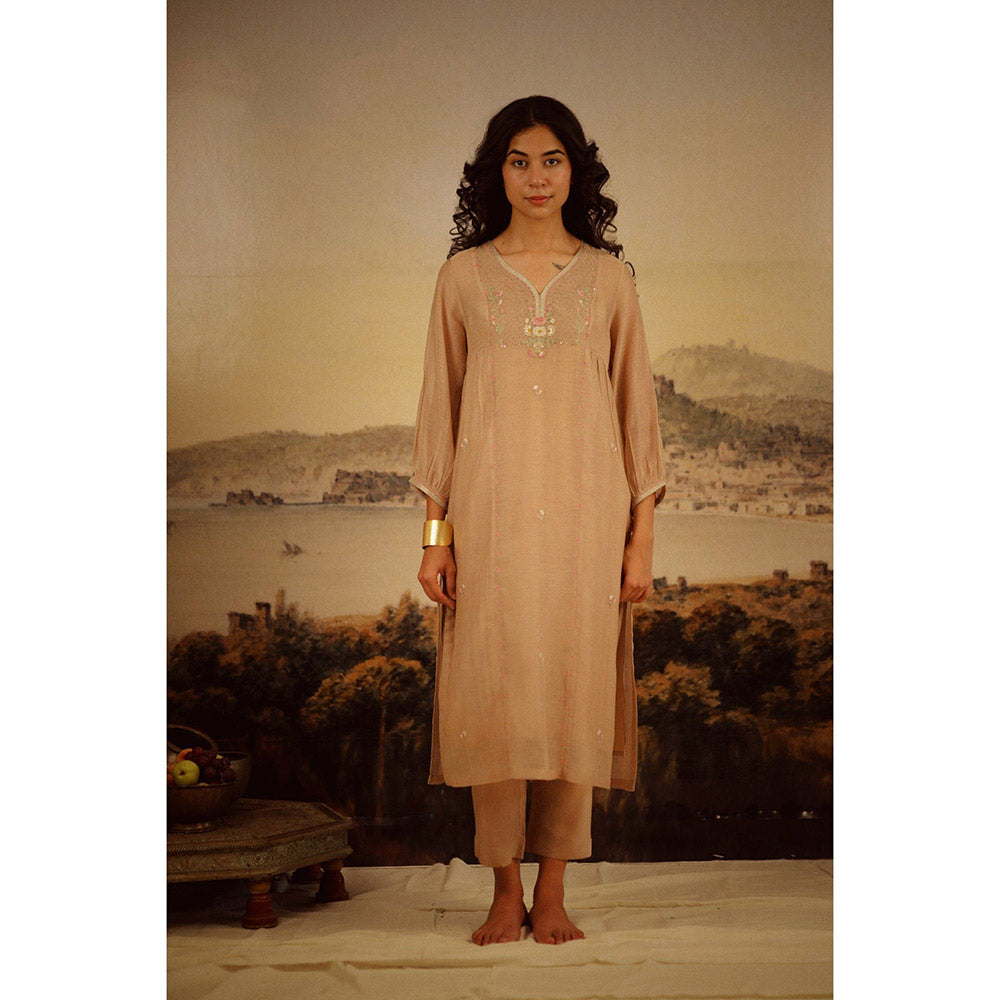 Tatwa Designs Chiku Juhi Yoke Kurta (Set of 3)