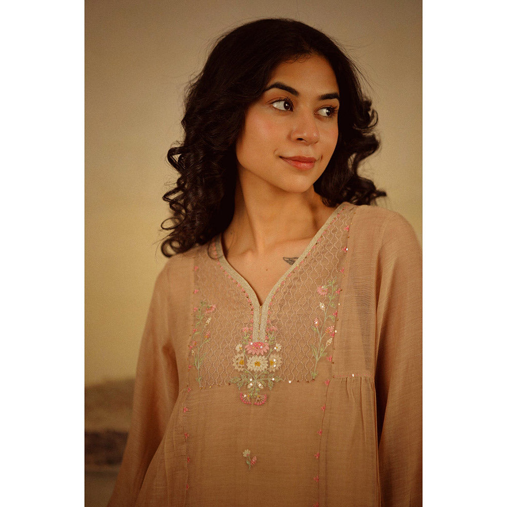 Tatwa Designs Chiku Juhi Yoke Kurta (Set of 3)