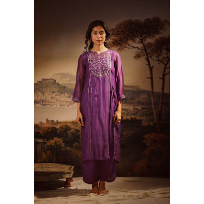 Tatwa Designs Purple Midnight Kurta (Set of 3)