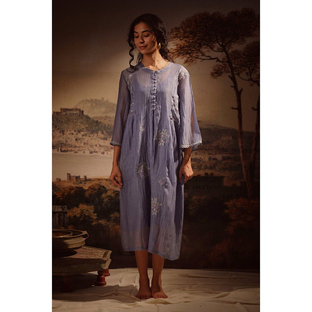 Tatwa Designs Midnight Blue Shirt Dress (Set of 2)