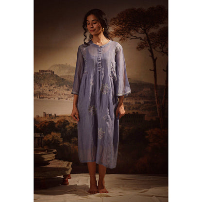 Tatwa Designs Midnight Blue Shirt Dress (Set of 2)