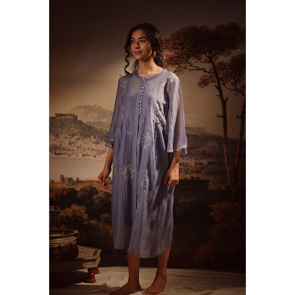 Tatwa Designs Midnight Blue Shirt Dress (Set of 2)
