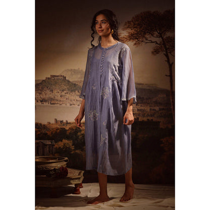 Tatwa Designs Midnight Blue Shirt Dress (Set of 2)