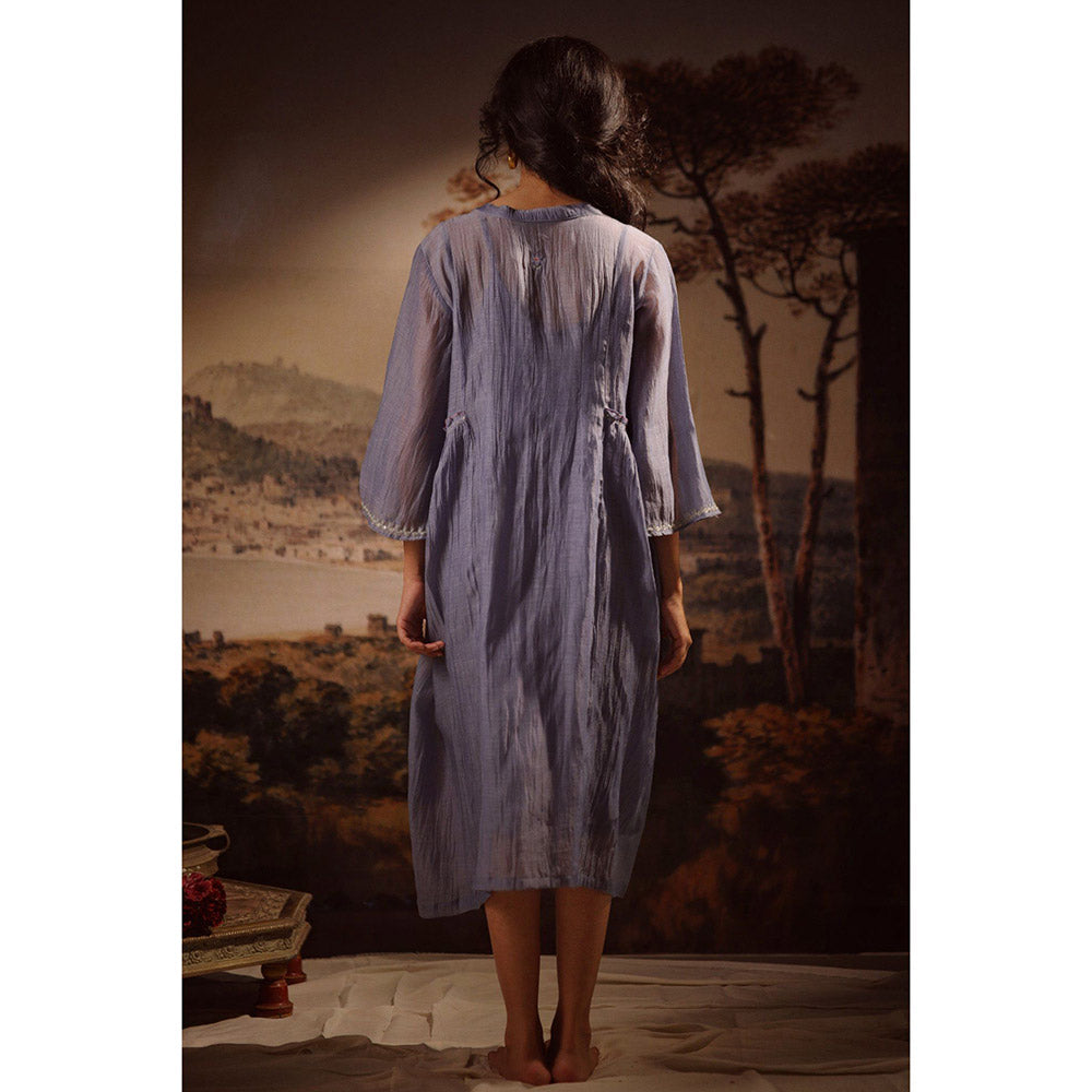 Tatwa Designs Midnight Blue Shirt Dress (Set of 2)