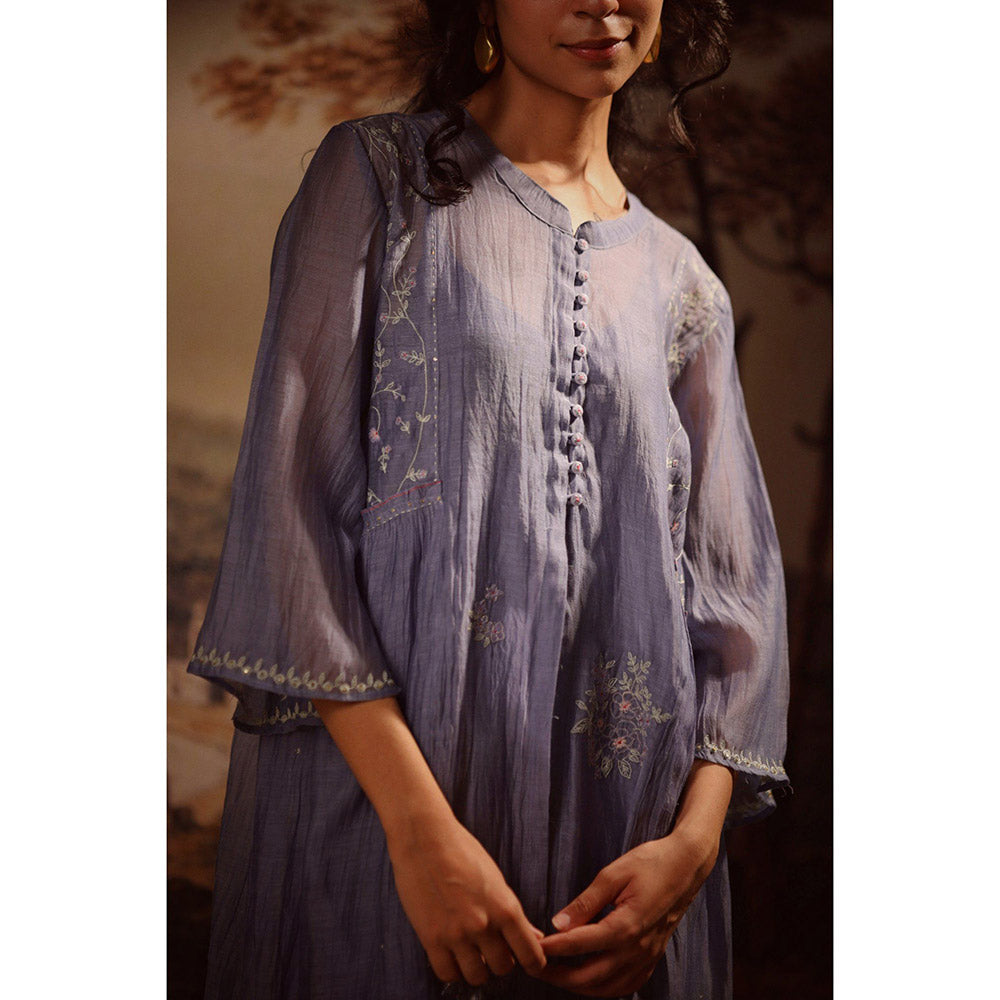 Tatwa Designs Midnight Blue Shirt Dress (Set of 2)