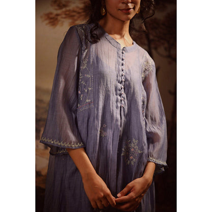 Tatwa Designs Midnight Blue Shirt Dress (Set of 2)