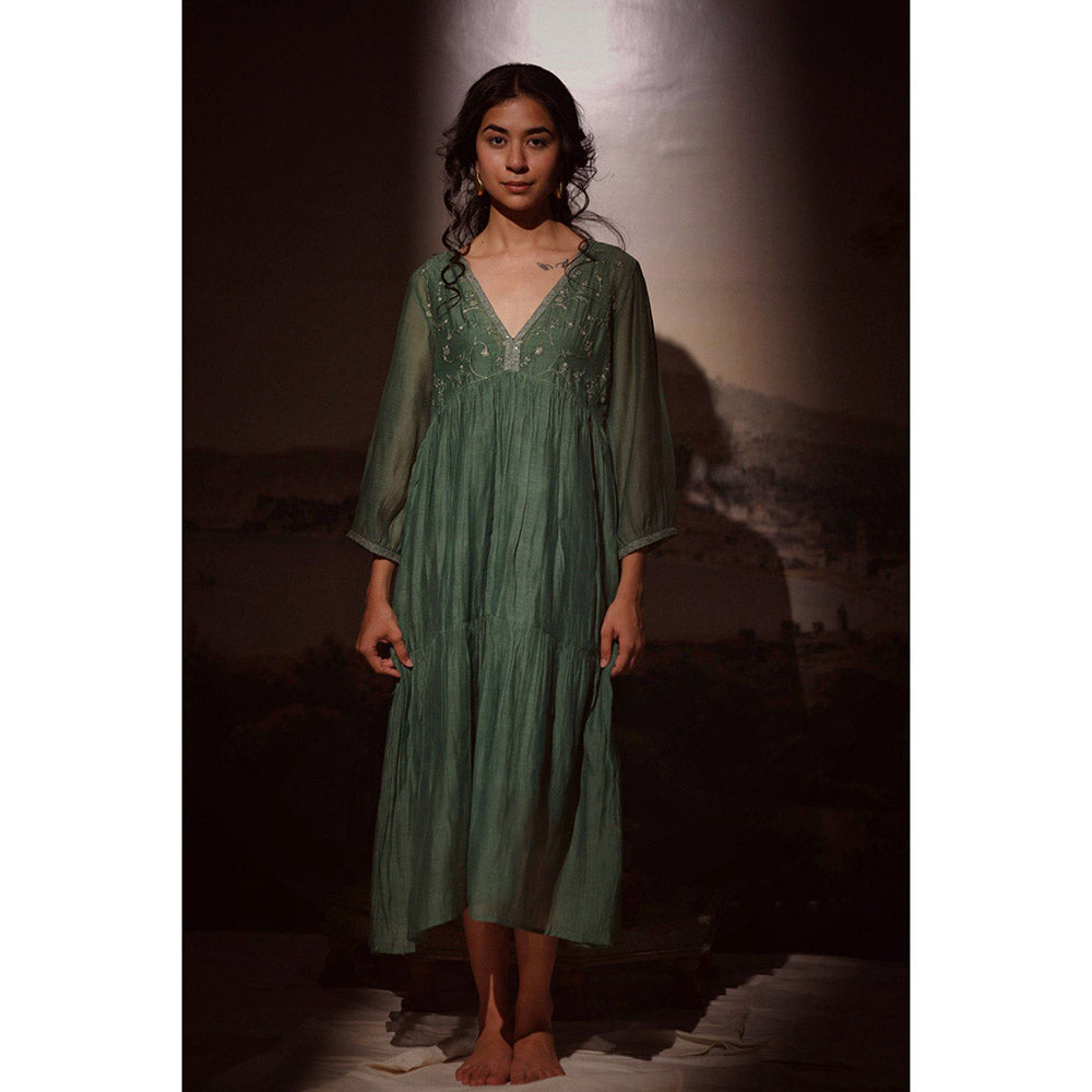 Tatwa Designs Green Midnight Dream Dress (Set of 2)