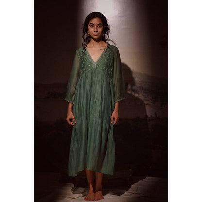 Tatwa Designs Green Midnight Dream Dress (Set of 2)