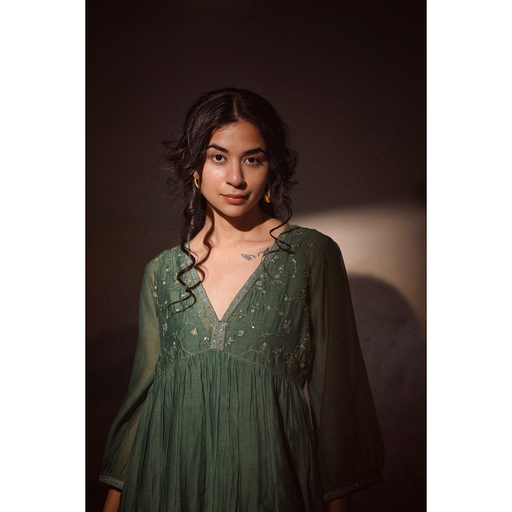 Tatwa Designs Green Midnight Dream Dress (Set of 2)