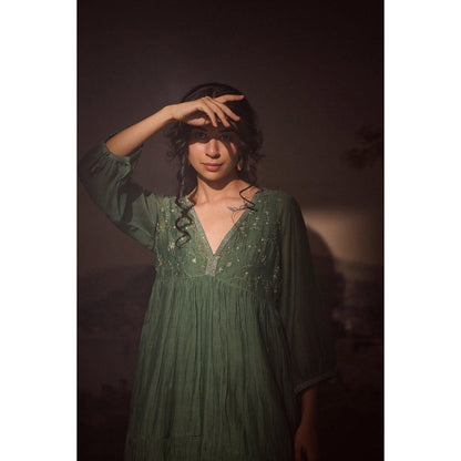 Tatwa Designs Green Midnight Dream Dress (Set of 2)